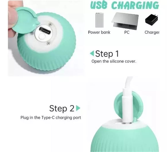 Pelota Inteligente Interactiva para Perros y Gatos