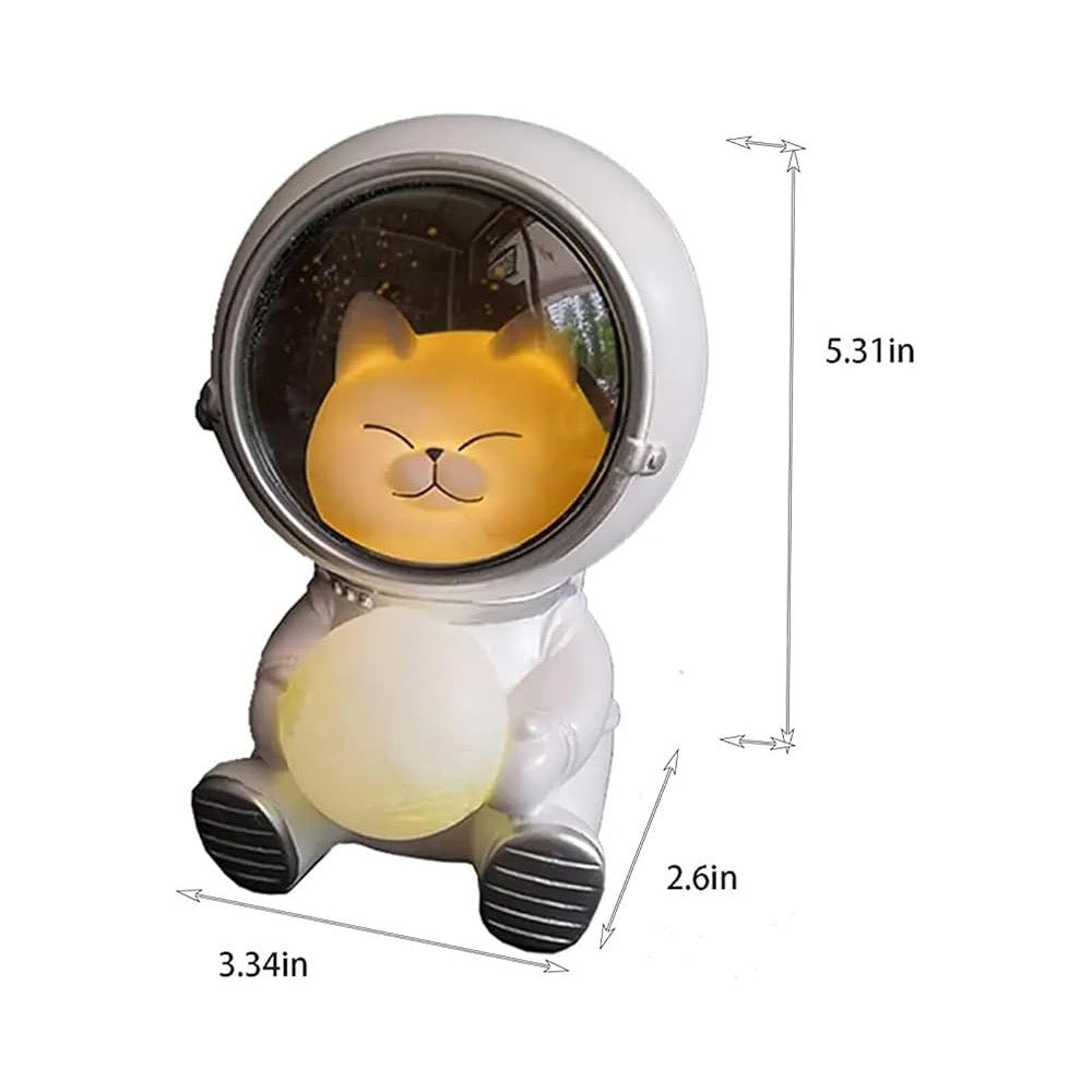 Lámpara Gatito Astronauta – Luz Mágica Decorativa para Habitación