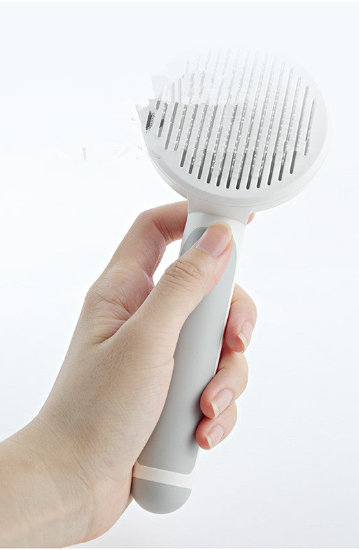 Self-Cleaning Pet Hair Brush for Cats & Dogs