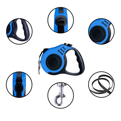 Correa Retráctil para Perros y Gatos 3 Metros – Paseo Seguro y Cómodo