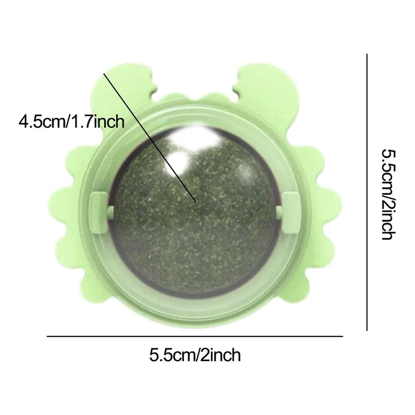 Pelota Catnip Autoadhesiva para Gatos – Juguete Estimulante