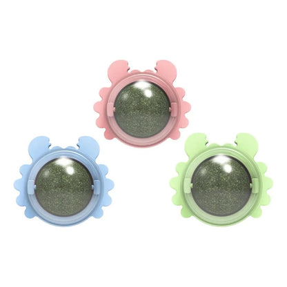 Pelota Catnip Autoadhesiva para Gatos – Juguete Estimulante