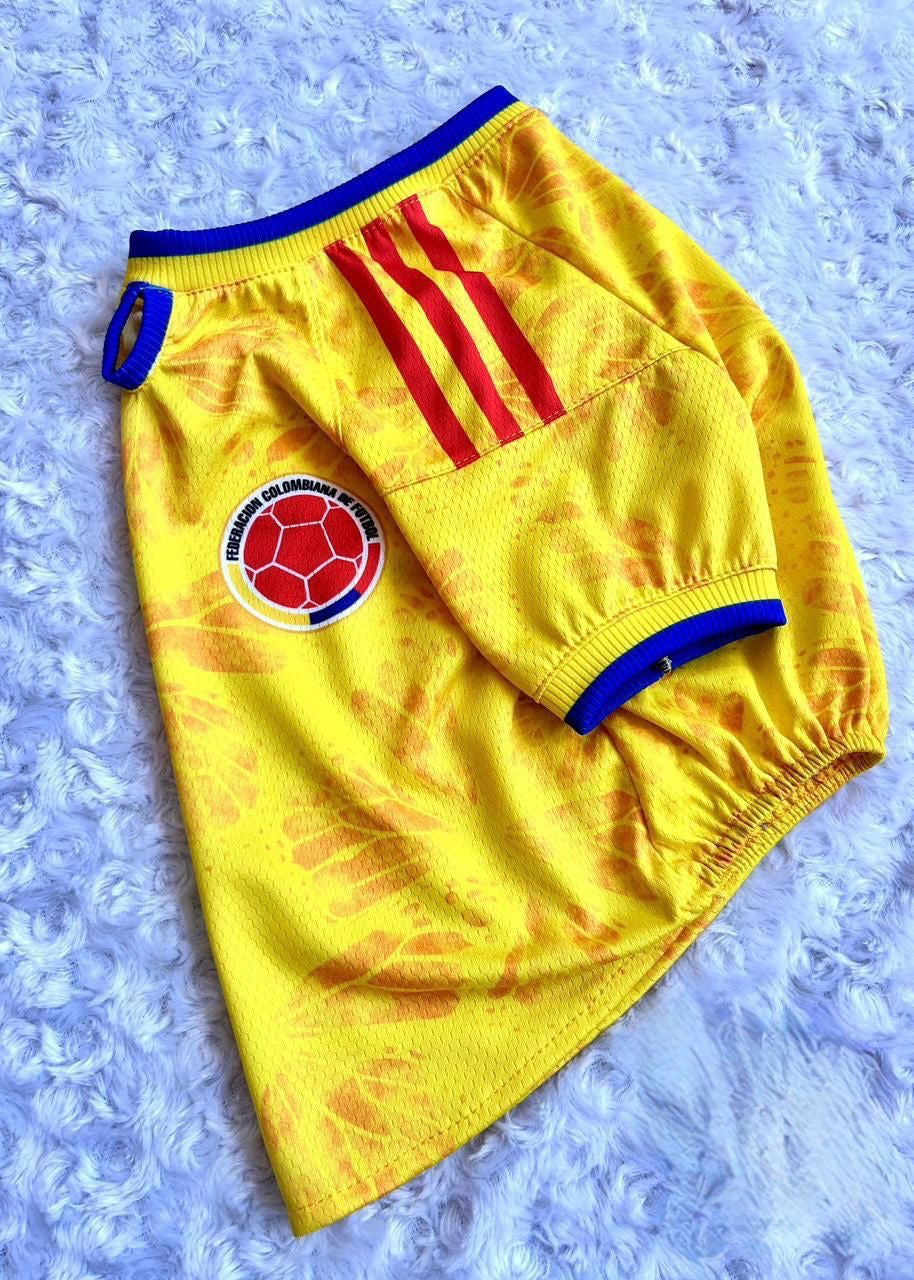 Camiseta Colombia para Mascotas – Tu Peludo También Es Hincha